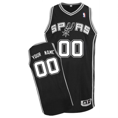 68641310239d0_1 Spurs Personalized Authentic Black NBA Jersey