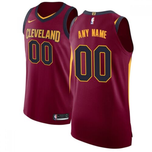 686413456b9e1_1 Men's Cleveland Cavaliers Red Customized Stitched NBA Jersey