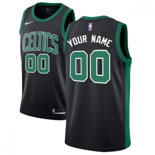 686413659f92b_1 Men's Boston Celtics Black Customized Stitched NBA Jersey