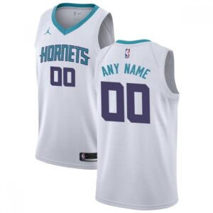 686413b600ee9_1 Men's Charlotte Hornets White Customized Stitched NBA Jersey