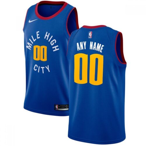 686413be836b7_1 Men's Denver Nuggets Blue Customized Stitched NBA Jersey