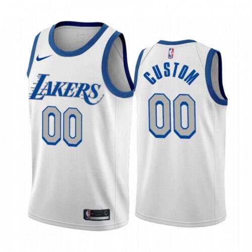 686414021befe_1 Men's Los Angeles Lakers Customized White City Edition New Blue Silver Logo 2020-21 Stitched Jersey