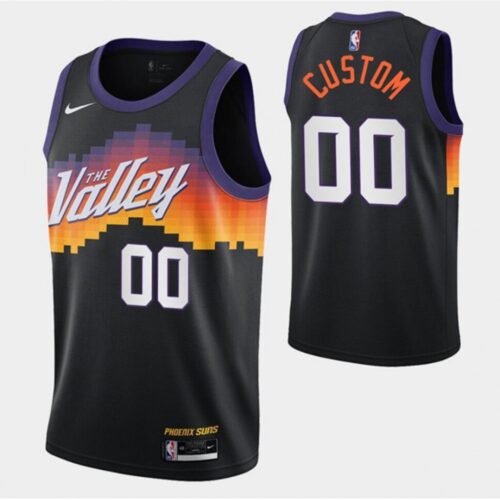 6864143675762_1 Men's Phoenix Suns 2020 Black City Edition Customized Stitched NBA Jersey