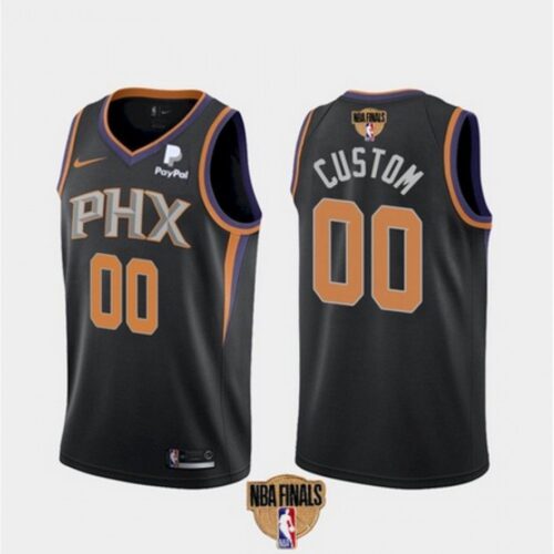 6864143de94c6_1 Men's Phoenix Suns Customized 2021 Black NBA Finals Statement Edition Stitched Jersey