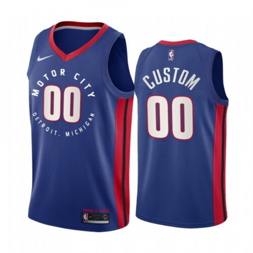 6864157583ef5_1 Men's Detroit Pistons 2020 Blue City Edition Customized Stitched NBA Jersey