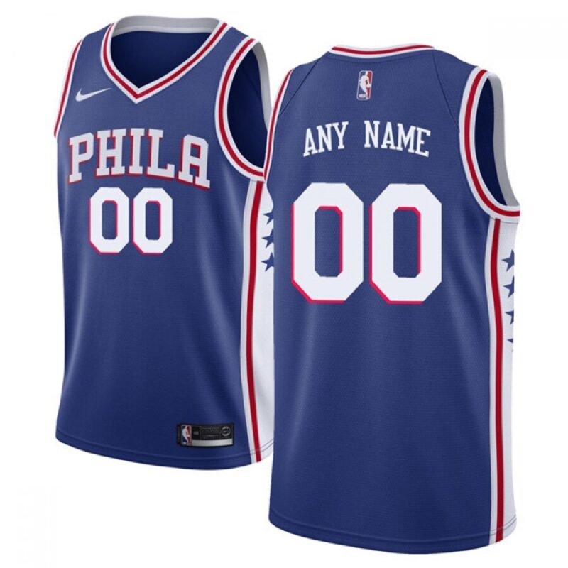 68641588e1e93_1 Men's Philadelphia 76ers Blue Customized Stitched NBA Jersey