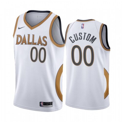 686415938d61f_1 Men's Dallas Mavericks 2020 White City Edition Customized Stitched NBA Jersey