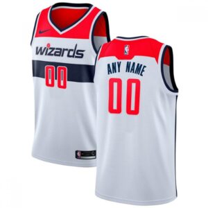 6864159e2718a_1 Men's Washington Wizards White Customized Stitched NBA Jersey