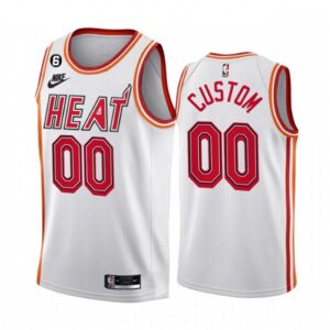 686415ae61614_1 Men's Miami Heat Customized White 2022/23 Classic Edition With NO.6 Patch Stitched Basketball Jersey
