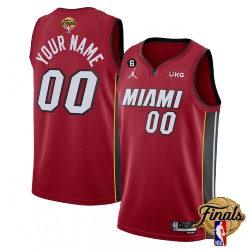 686415bc1e50a_1 Men's Miami Heat Customized Red 2023 Finals Statement Edition With NO.6 Patch Stitched Basketball Jersey