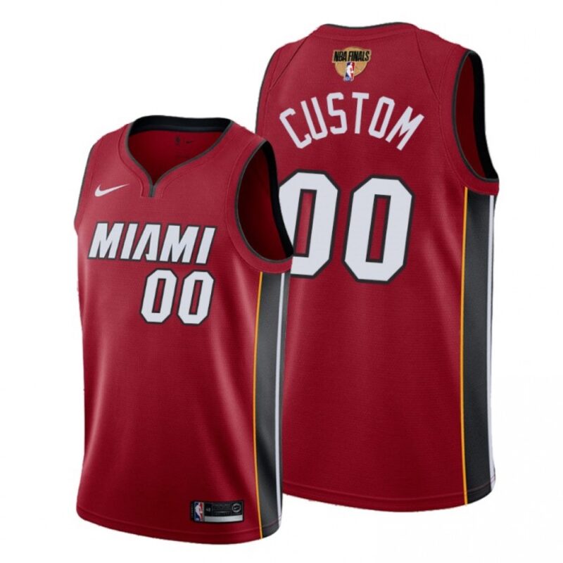686415c161e15_1 Men's Miami Heat Red Customized 20202 Finals Bound Statement Edition Stitched Jersey
