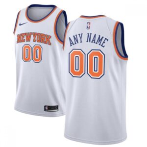 686415e6e370a_1 Men's New York Knicks White Customized Stitched NBA Jersey