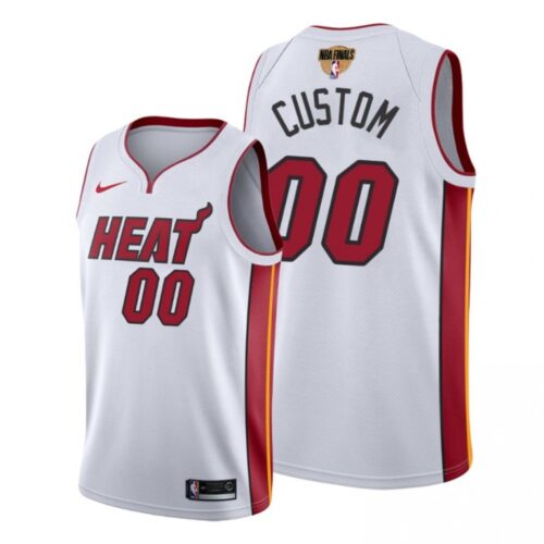 6864161e15706_1 Men's Miami Heat White Customized 20202 Finals Bound Association Edition Stitched Jersey
