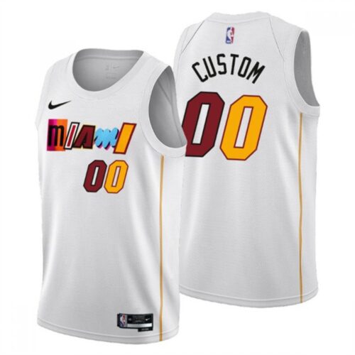 686416263a3de_1 Men's Miami Heat Customized 2022/23 White City Edition Stitched Basketball Jersey