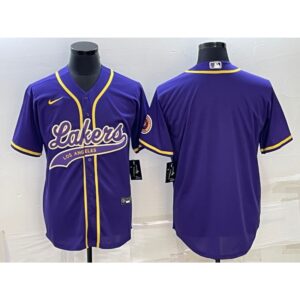 686416a6d77eb_1 Men's Los Angeles Lakers Blank Purple Cool Base Stitched Baseball Jersey