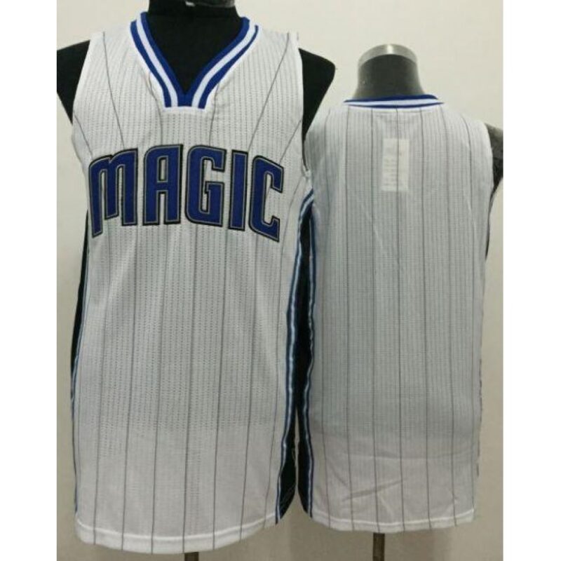 6864170561fd2_1 Magic Blank White Revolution 30 Stitched NBA Jersey