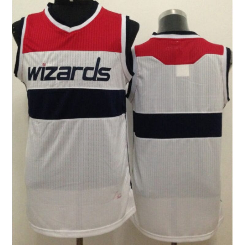 686417444d254_1 Revolution 30 Wizards Blank White Stitched NBA Jersey