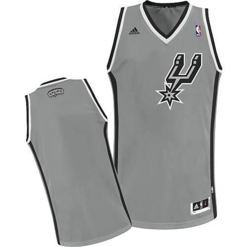 686417637c504_1 Revolution 30 Spurs Blank Grey Stitched NBA Jersey
