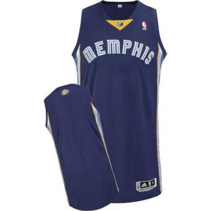 68641775b0c0a_1 Revolution 30 Grizzlies Blank Dark Blue Stitched NBA Jersey