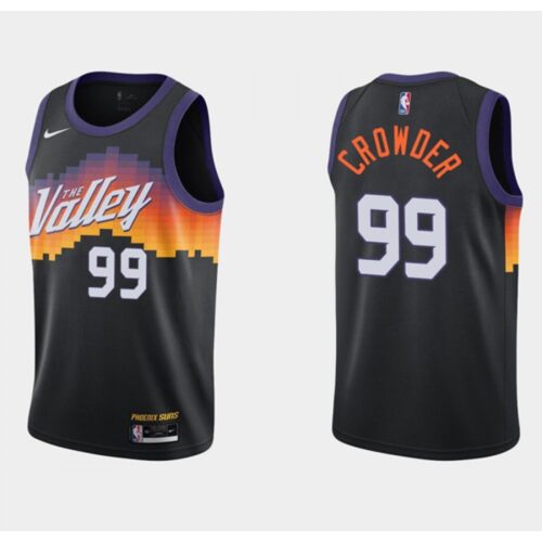 686419a983a41_1 Men's Phoenix Suns #99 Jae Crowder Black City Edition Stitched Jersey