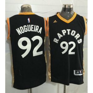686419c456ac7_1 Raptors #92 Lucas Nogueira Black/Gold Stitched NBA Jersey