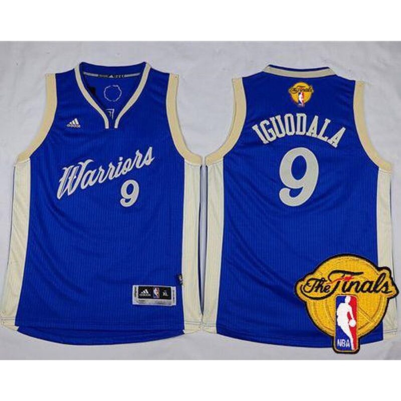 68641a0ed8264_1 Warriors #9 Andre Iguodala Blue 2015-2016 Christmas Day The Finals Patch Stitched Youth NBA Jersey