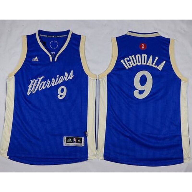 68641a1175e15_1 Warriors #9 Andre Iguodala Blue 2015-2016 Christmas Day Stitched Youth NBA Jersey