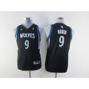 68641a434c748_1 Timberwolves #9 Ricky Rubio Black Stitched Youth NBA Jersey