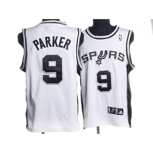 68641a6dd8c6c_1 Spurs #9 Tony Parker Stitched White NBA Jersey