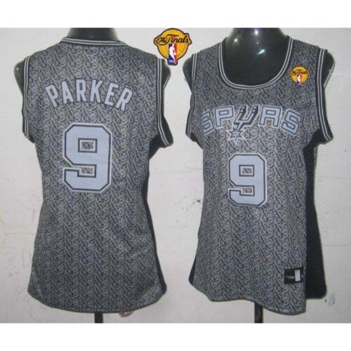 68641a8165000_1 Spurs #9 Tony Parker Grey With Finals Patch Women's Static Fashion Stitched NBA Jersey