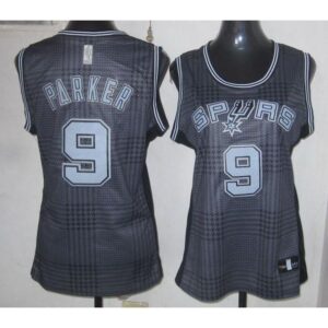 68641a8419c83_1 Spurs #9 Tony Parker Black Women's Rhythm Fashion Stitched NBA Jersey