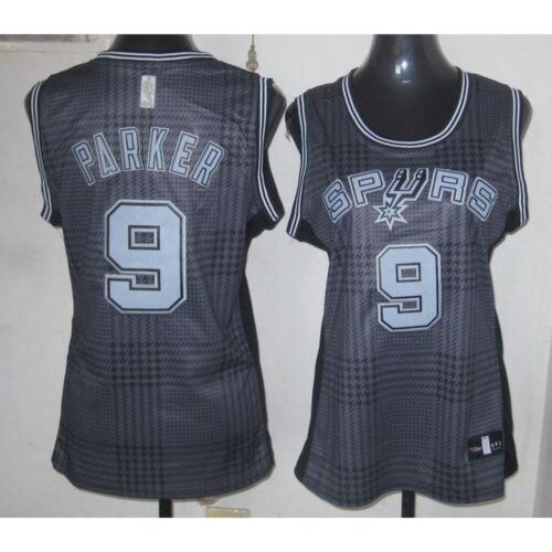 68641a8419c83_1 Spurs #9 Tony Parker Black Women's Rhythm Fashion Stitched NBA Jersey
