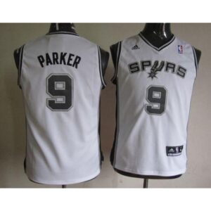68641a939a18c_1 Spurs #9 Tony Parker White Youth Stitched NBA Jersey