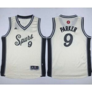 68641a9b2567a_1 Spurs #9 Tony Parker Cream 2015-2016 Christmas Day Youth Stitched NBA Jersey