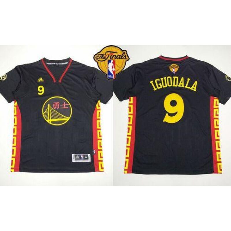 68641ac92fb00_1 Warriors #9 Andre Iguodala Black Slate Chinese New Year The Finals Patch Stitched NBA Jersey