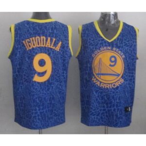 68641ad667f61_1 Warriors #9 Andre Iguodala Blue Crazy Light Stitched NBA Jersey