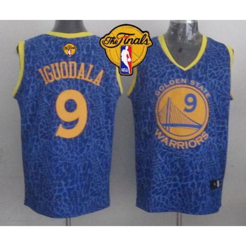68641ae6cee4e_1 Warriors #9 Andre Iguodala Blue Crazy Light The Finals Patch Stitched NBA Jersey