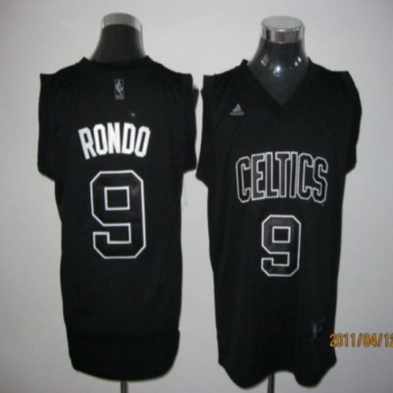 68641aea356f0_1 Celtics #9 Rajon Rondo Black Shadow Stitched NBA Jersey
