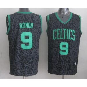 68641af39d567_1 Celtics #9 Rajon Rondo Black Crazy Light Stitched NBA Jersey