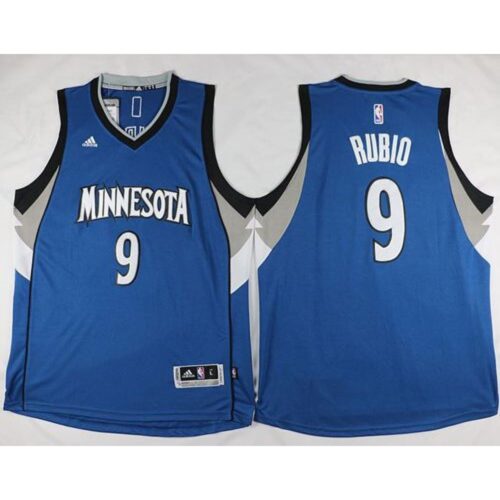 68641b5389816_1 Timberwolves #9 Ricky Rubio Revolution 30 Blue Stitched NBA Jersey