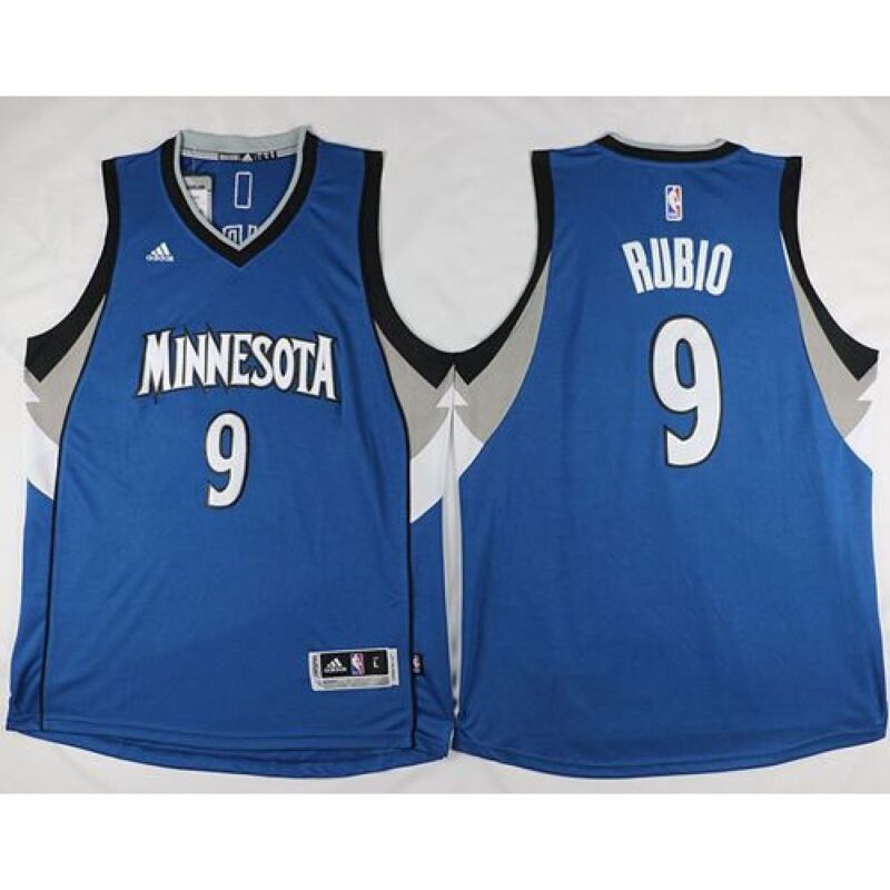 68641b5389816_1 Timberwolves #9 Ricky Rubio Revolution 30 Blue Stitched NBA Jersey