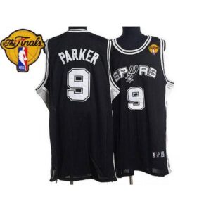 68641b6debf89_1 Spurs #9 Tony Parker Stitched Black Finals Patch NBA Jersey