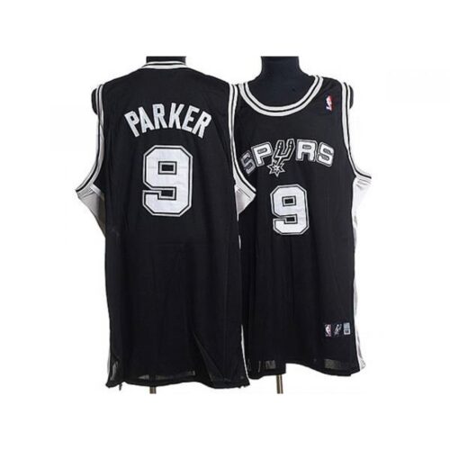 68641b714a732_1 Spurs #9 Tony Parker Stitched Black NBA Jersey