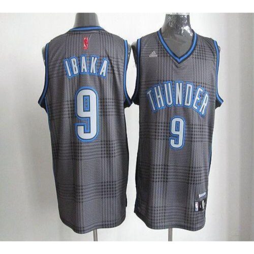 68641bad83dfc_1 Thunder #9 Serge Ibaka Black Rhythm Fashion Stitched NBA Jersey