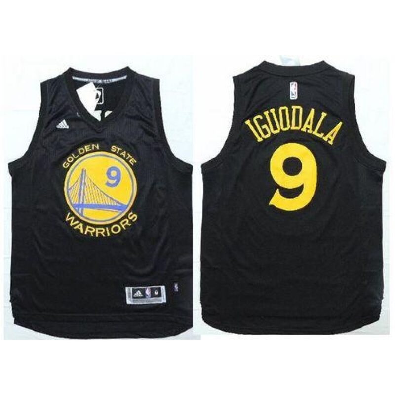 68641bc2666d9_1 Warriors #9 Andre Iguodala Black Fashion Stitched NBA Jersey