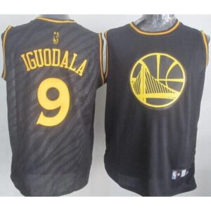 68641bccc7593_1 Warriors #9 Andre Iguodala Black Precious Metals Fashion Stitched NBA Jersey