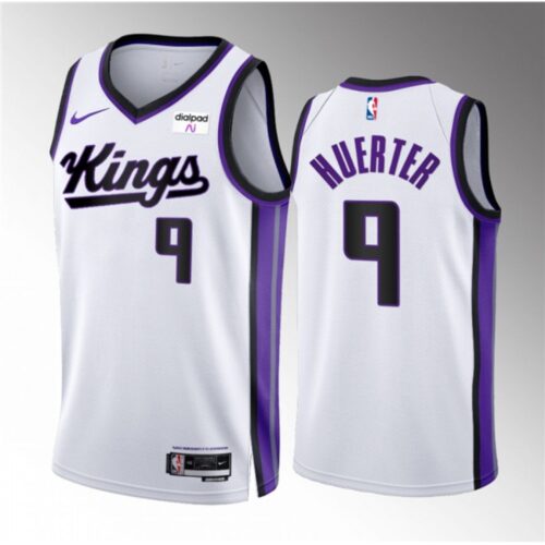 68641c2095233_1 Men's Sacramento Kings #9 Kevin Huerter White 2023/24 Association Edition Stitched Basketball Jersey