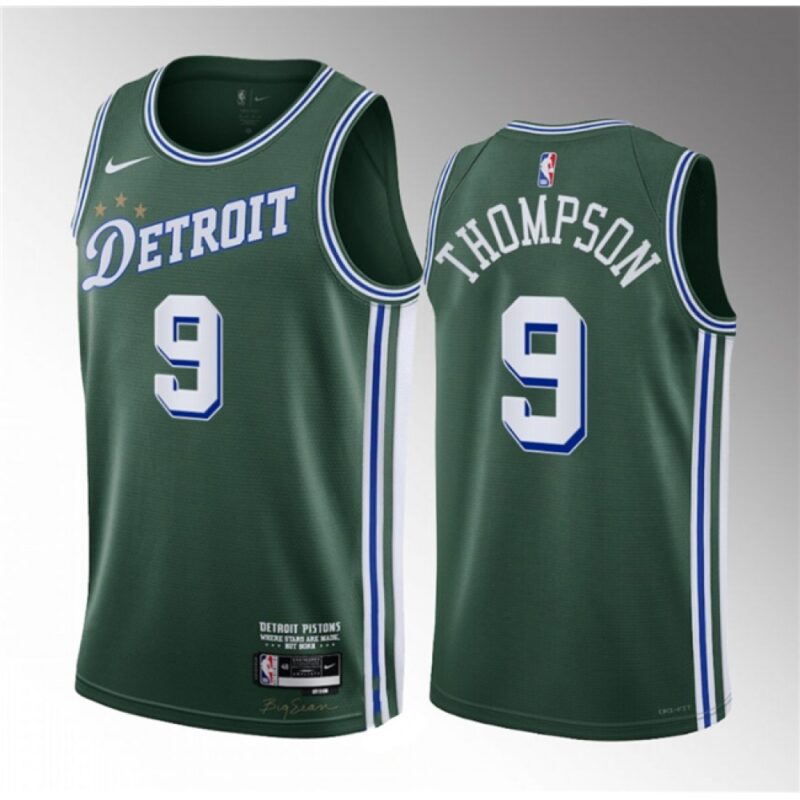 68641c3bcb00d_1 Men's Detroit Pistons #9 Ausar Thompson Green 2023 Draft City Edition Stitched Basketball Jersey
