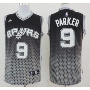 68641c8012da5_1 Spurs #9 Tony Parker Black Resonate Fashion Swingman Stitched NBA Jersey