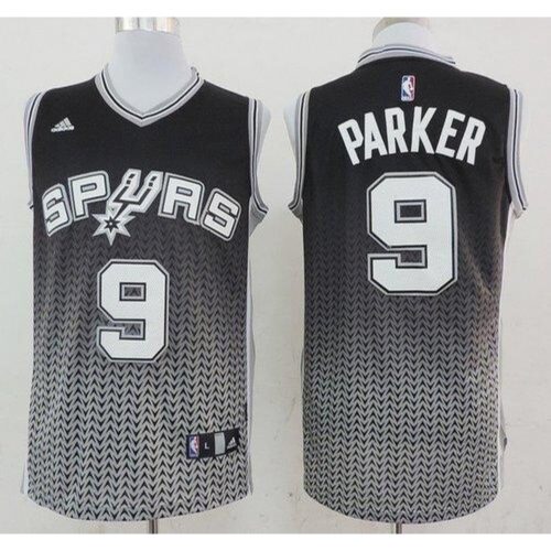 68641c8012da5_1 Spurs #9 Tony Parker Black Resonate Fashion Swingman Stitched NBA Jersey